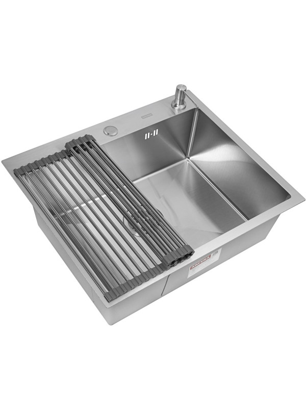 Кухонная мойка Arfeka Eco AR 60x50 (комплект роллер-мат+дозатор) Satin