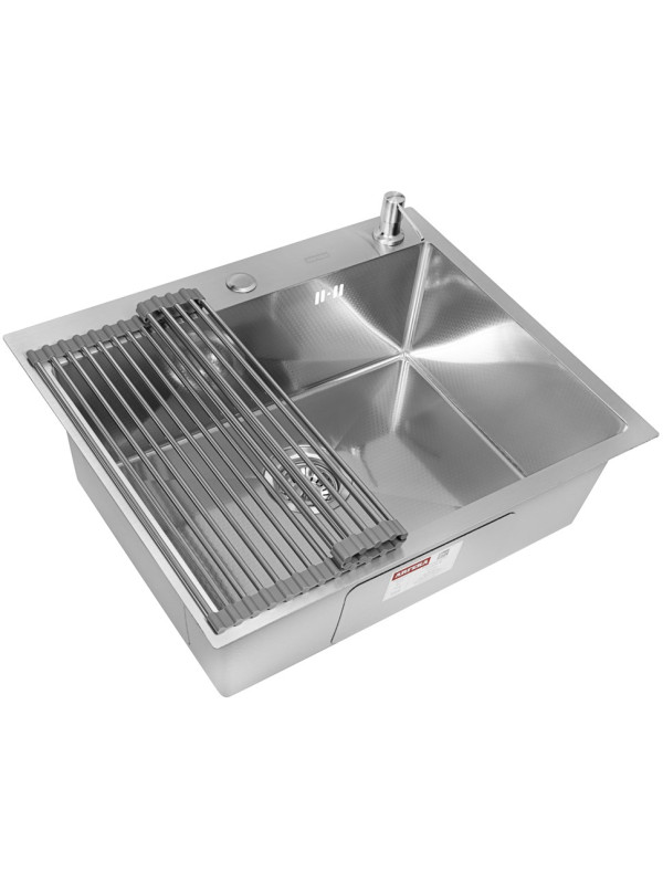 Кухонная мойка Arfeka Eco AR 60x50 (комплект роллер-мат+дозатор) Satin Decor