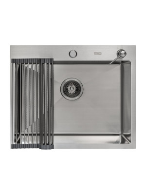 Кухонная мойка Arfeka Eco AR 60x50 (комплект роллер-мат+дозатор) Satin Decor сверху