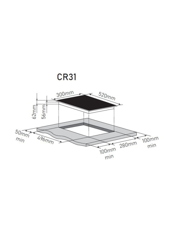 Электрическая варочная панель ZorG CR31 Black схема