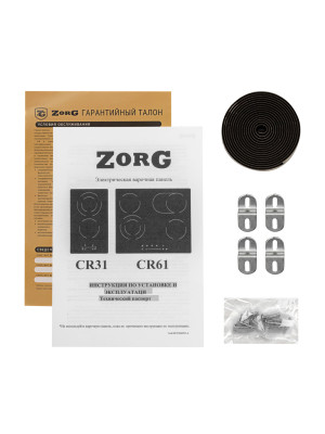 Электрическая варочная панель ZorG CR31 Black комплектация