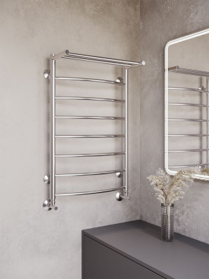 Полотенцесушитель Terminus Классик П8 500х800 НП (1/2") с полочкой в интерьере