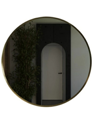 Зеркало Benetto Augusta 100x100 золотой
