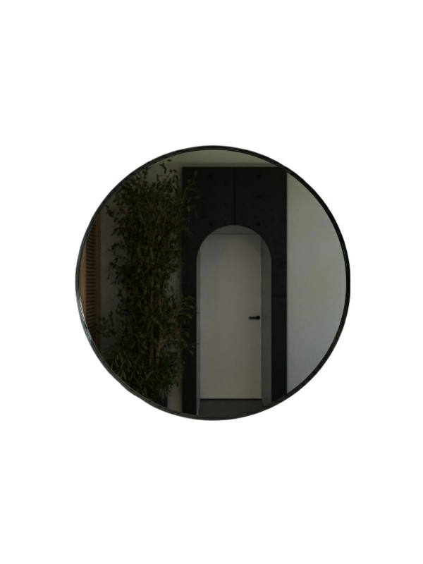 Зеркало Benetto Augusta 80x80 черный