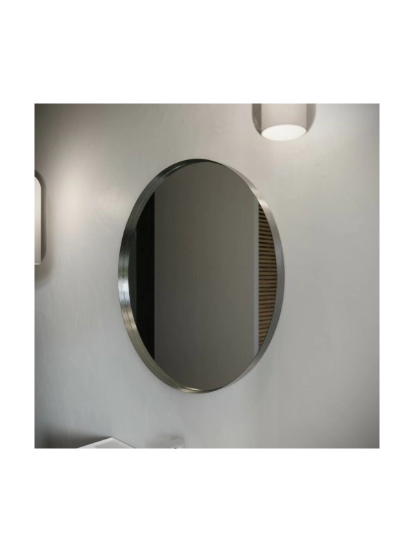 Зеркало Benetto Augusta 90x90 серебристый сбоку