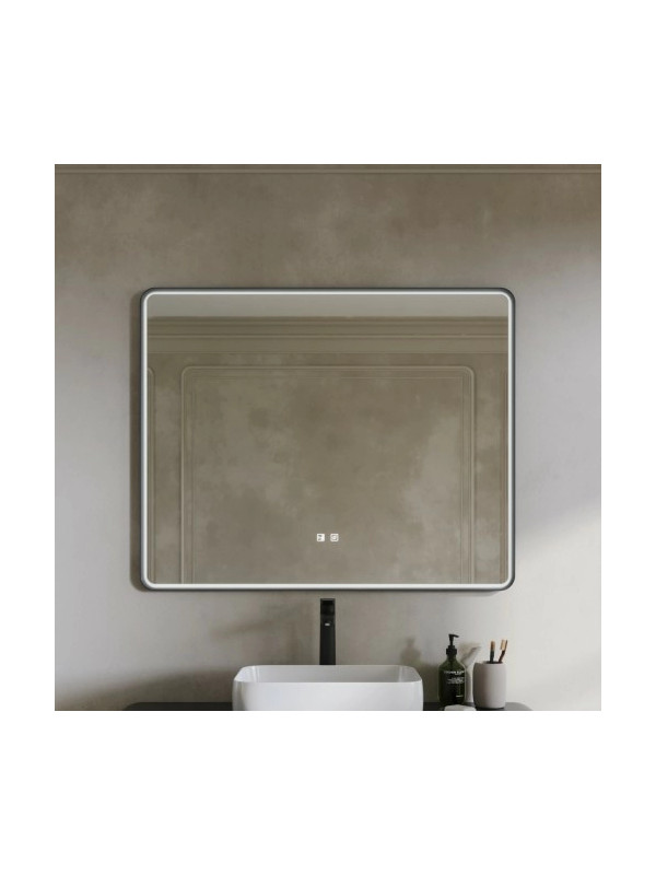 Зеркало Benetto Ember 104x84 антрацит спереди