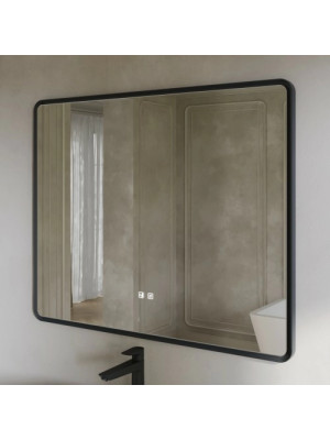 Зеркало Benetto Ember 104x84 антрацит сбоку
