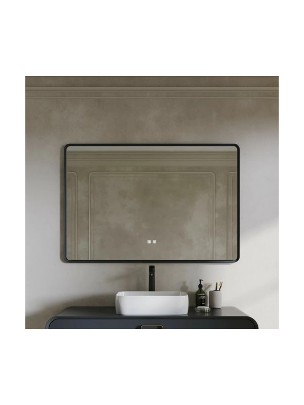 Зеркало Benetto Ember 124x84 антрацит спереди