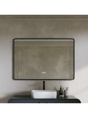 Зеркало Benetto Ember 124x84 антрацит спереди