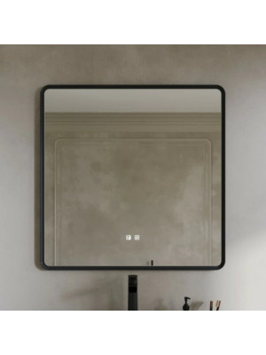 Зеркало Benetto Ember 84x84 антрацит спереди