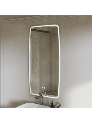 Зеркало Benetto Aura 52x98 серый под углом