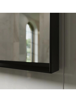 Зеркало Benetto Bello 120x90 черный вблизи