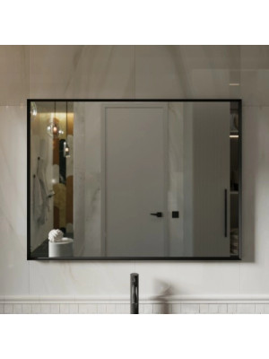 Зеркало Benetto Bello 120x90 черный спереди