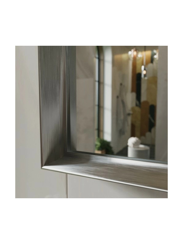 Зеркало Benetto Bello 120x90 серебристый вблизи