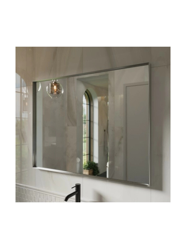 Зеркало Benetto Bello 120x90 серебристый сбоку