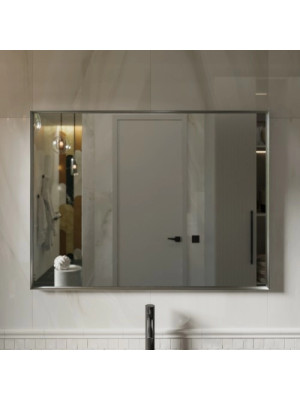 Зеркало Benetto Bello 120x90 серебристый спереди