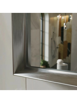 Зеркало Benetto Bello 120x90 серебристый вблизи