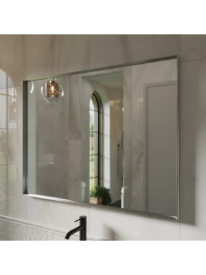 Зеркало Benetto Bello 120x90 серебристый сбоку