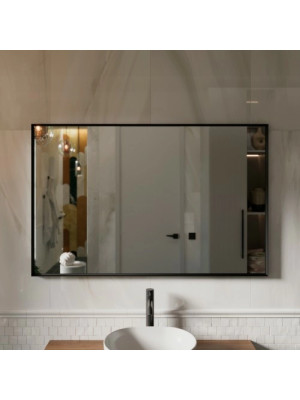 Зеркало Benetto Bello 140x90 черный спереди