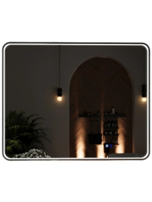 Зеркало Benetto Ellisse 100x80 черный