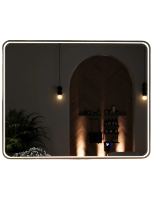 Зеркало Benetto Ellisse 100x80 золотой