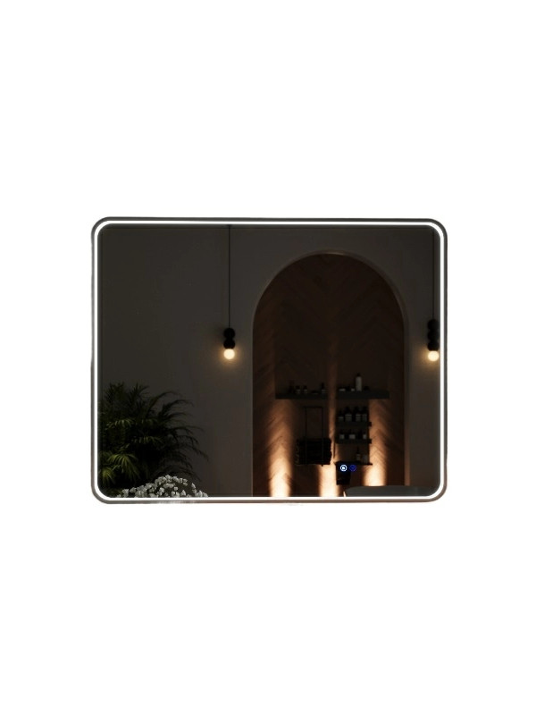 Зеркало Benetto Ellisse 100x80 серебристый