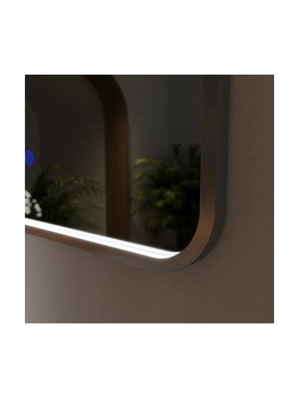 Зеркало Benetto Ellisse 100x80 серебристый вблизи