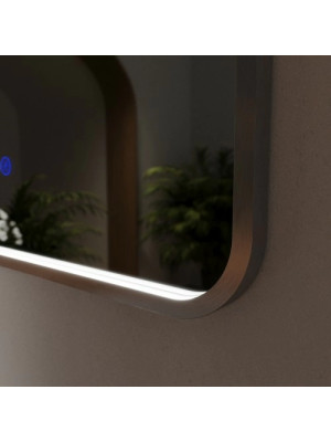 Зеркало Benetto Ellisse 100x80 серебристый вблизи