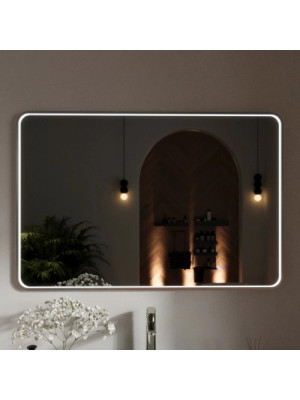 Зеркало Benetto Ellisse 120x80 серебристый спереди