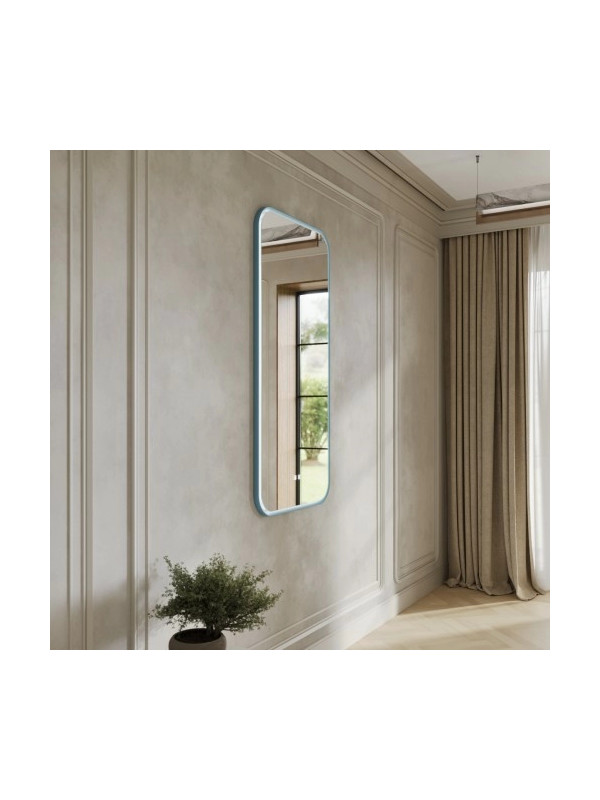 Зеркало Benetto Flex 63x130.5 голубой сбоку