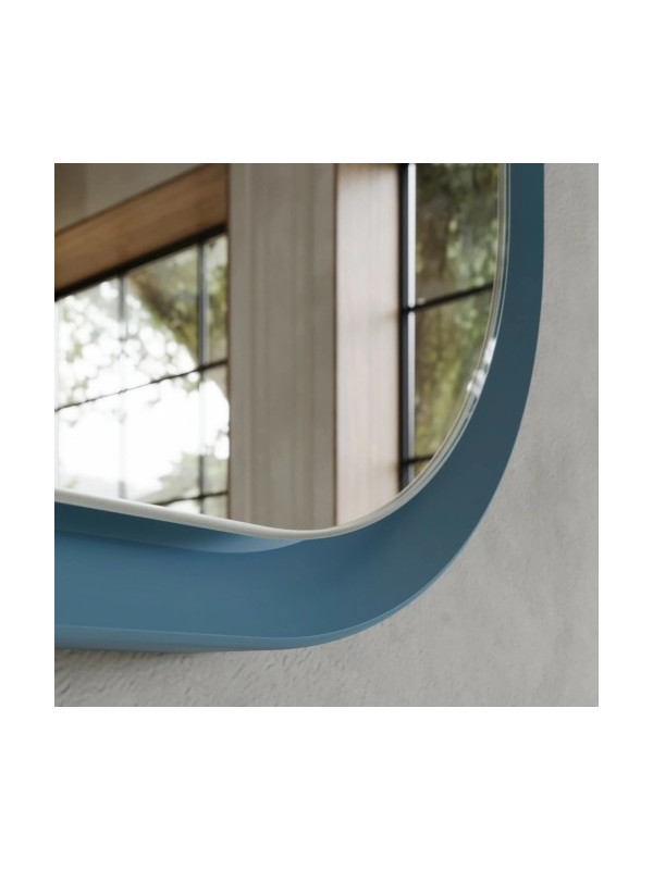 Зеркало Benetto Flex 73x152.5 голубой вблизи