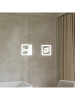 Зеркало Benetto Flex 73x152.5 голубой сенсорное управление