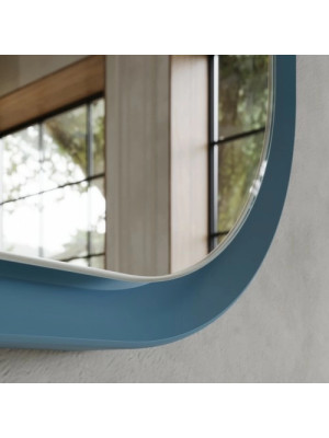 Зеркало Benetto Flex 73x152.5 голубой вблизи