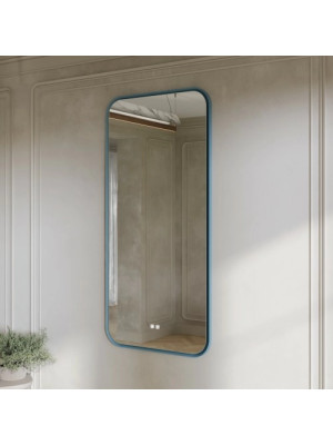 Зеркало Benetto Flex 73x152.5 голубой сбоку без подсветки