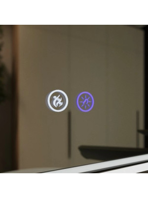 Зеркало Benetto Fresco 100x80 черный сенсорное управление