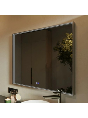 Зеркало Benetto Fresco 100x80 серебристый под углом