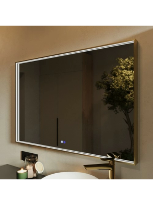 Зеркало Benetto Fresco 120x80 золотой  под углом