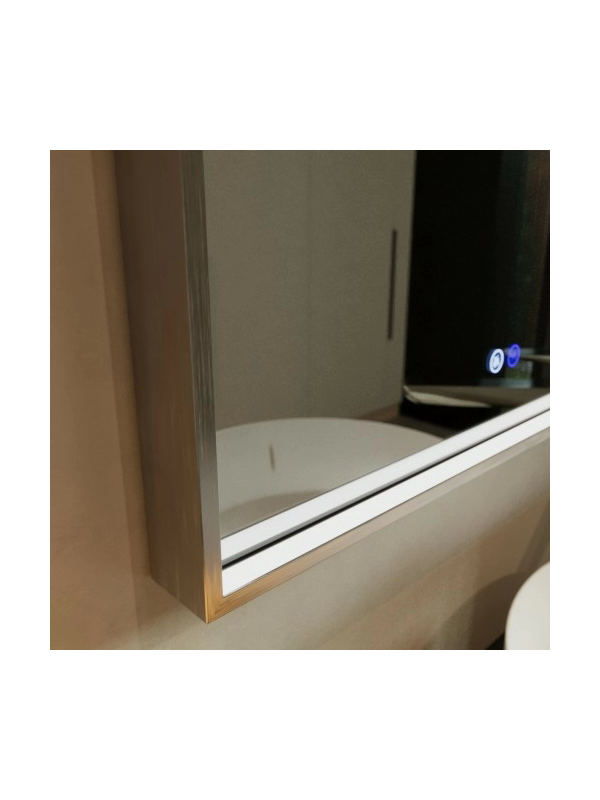 Зеркало Benetto Fresco 120x80 серебристый вблизи