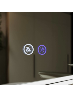 Зеркало Benetto Fresco 120x80 серебристый сенсорное управление