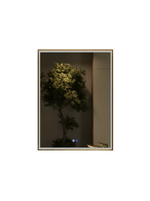 Зеркало Benetto Fresco 60x80 золотой