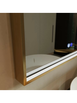 Зеркало Benetto Fresco 60x80 золотой вблизи