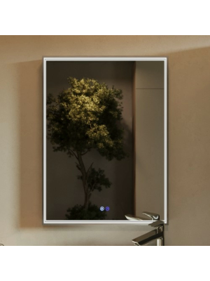 Зеркало Benetto Fresco 60x80 серебристый спереди