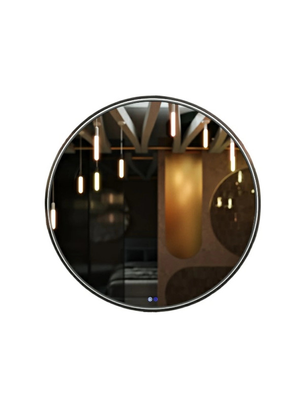 Зеркало Benetto Sanrey 100x100 черный