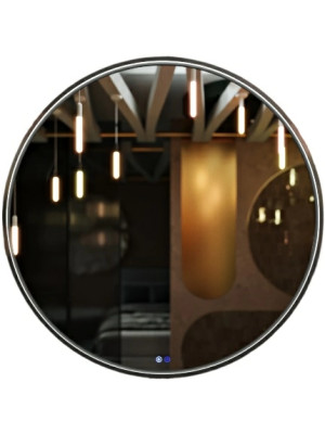 Зеркало Benetto Sanrey 90x90 черный