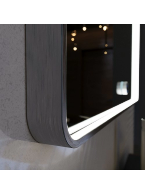 Зеркало Benetto Vento 80x90 серебристый вблизи