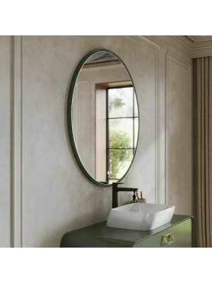 Зеркало Benetto Zenith 94x94 зеленый под углом