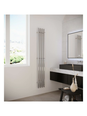 Полотенцесушитель Terminus Стойка электро Quatro круг 1600 в интерьере