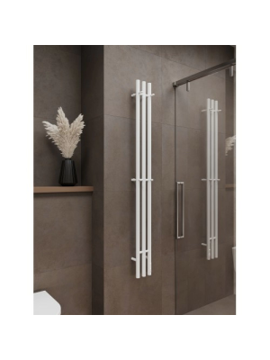 Полотенцесушитель Terminus Стойка электро Tres круг 1600 белый в интерьере