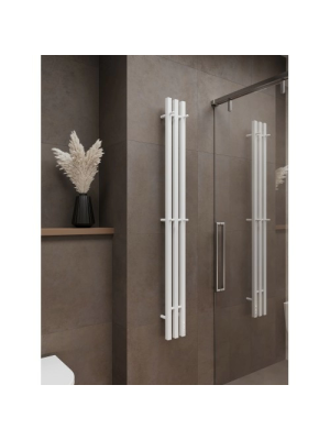 Полотенцесушитель Terminus Стойка электро Tres профиль 1600 белый в  интерьере