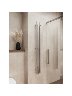 Полотенцесушитель Terminus Стойка электро Tres круг 1600 в интерьере